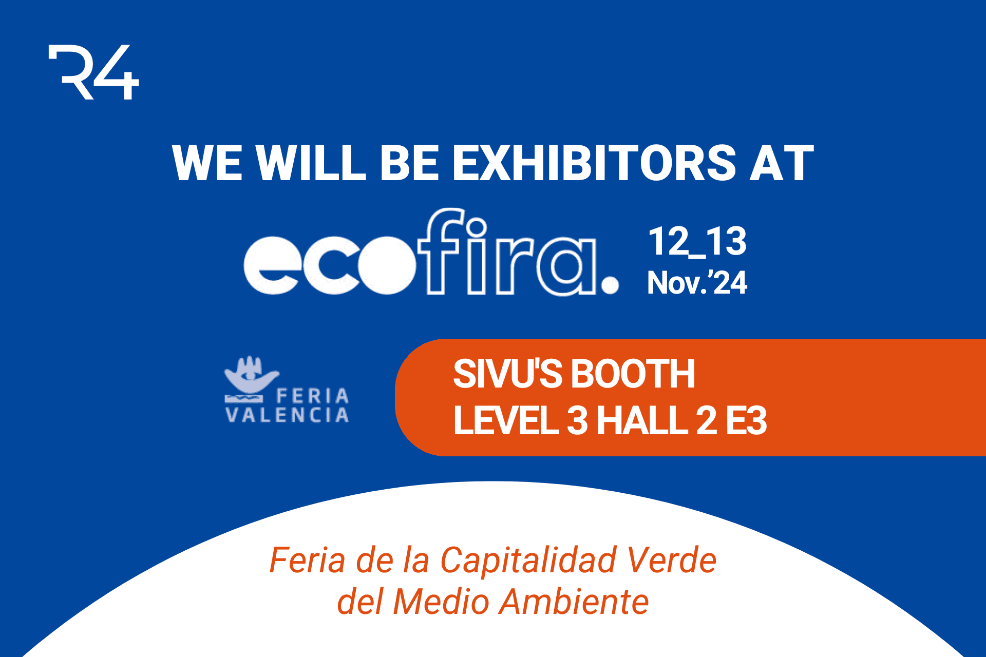 We will be exhibitors at Ecofira 2024! We just couldn't miss this fair, which is a meeting point for companies and institutions engaged in the recycling and waste collection sector.